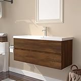 Photo Gallery wkieqaco armadietto con lavabo integrato in legno di quercia marrone ingegnerizzato, mobiletto e mobiletto da bagno Photo Gallery wkieqaco armadietto con lavabo integrato in legno di quercia marrone ingegnerizzato, mobiletto e mobiletto da bagno