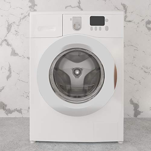 sossai® Pulsar - Waschmaschinen Schwingungsdämpfer | Vibrationsdämpfer | 4 Stück | Farbe: Weiß | Material: Vollgummi | Anti-Vibration | rutschfest