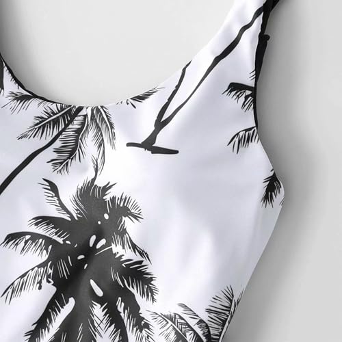 Image of IFFEI Family Matching Mommy and Me Swimsuits One Piece Swimwear Modest Bathing Suits Beachwear for Beach Pool Vacation White Little Girls: 8-9 Years