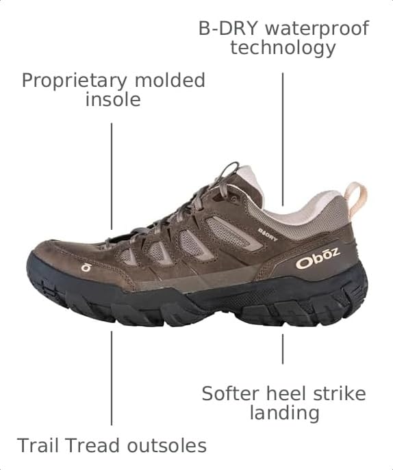 Image of Oboz Womens Sawtooth X Low B-Dry Waterproof Hiking Shoe