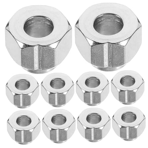 TOPPERFUN V-groove Wheel Nuts Hexagonal Shape 20pcs Made of Silver A3 Iron Easy to Install and Mechanically Joining Mate