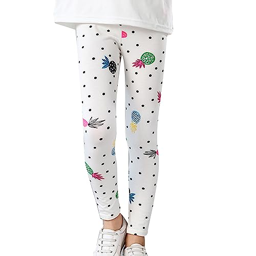 Girls Leggings Toddler Cotton 𝐂artoon Print Long Trousers Elasticated Sports Leggings with Cute Pattern Running Pants