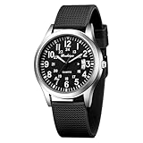 BOSHIYA BSY-Silicone Band-Silver Black