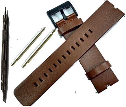 Replacement Leather Band for Lg G Watch R (bronw)