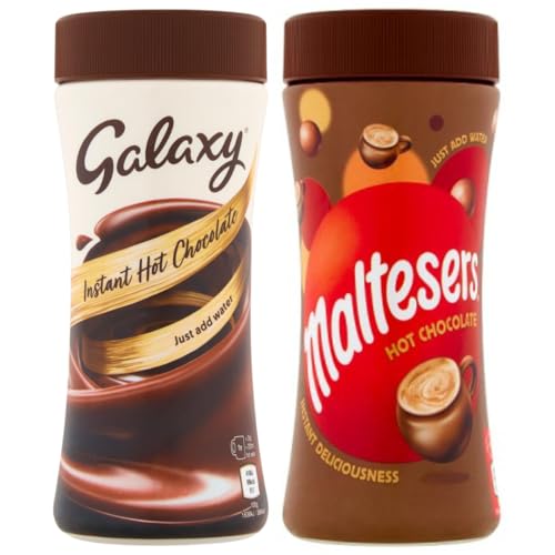 Hot Chocolate Bundle with Maltesers Instant Hot Chocolate 225g and Galaxy Hot Chocolate 250g (2 Pack)
