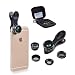 Apexel 5 in 1 HD Camera Lens Kit 198 Degree Fisheye Lens/0.63x Wide Angle/15x Macro Lens/2X Telephoto Lens/CPL Lens for iPhone 6/6s Plus SE Samsung Galaxy S7/S7 Edge S6/S6 Edge and Most Smartphone
