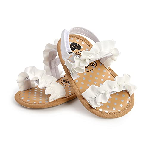 Image of Infant Baby Girls Boys Summer Sandals Premium Unisex Non Slip Rubber Soft Sole Breathable Toddler First Walker Outdoor Beach Shoes