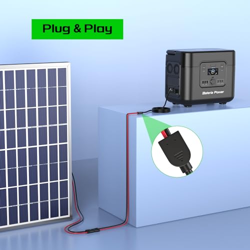 Cabo conector solar para XT60i 30 m - cabo de ramificação Y conecta o painel solar à estação de ener