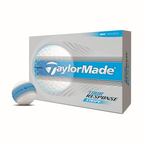 Image of TaylorMade Tour Response Golf Balls, Enhanced 360 ClearPath Alignment, Speed Wrapped Core for Distance and Feel, Pack of 12