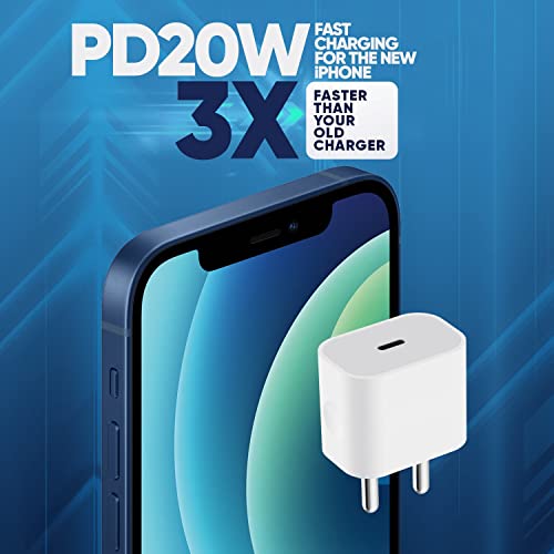Image of eller sante Combo 3in1 23W Magnetic MagSafe Wireless Charger with 20W Fast Charger Adapter for iPhone 17 /17 Air /17 Pro /17 Pro Max, 16 /16 Plus /16 Pro /16 Pro Max, 15 /14 /13 /12 Series- WH
