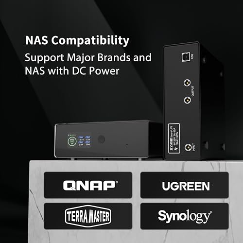 Image of NAS UPS Compatible for: Synology, Ugreen, TerraMaster, QNAP. 150W DC Uninterruptible Power Supply with Remote APP Control, HomeServer Protector Designed for DC NAS and Mini PC