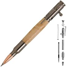 Penn State Industries PKCP8120 Bolt Action 30 Cal Pencil Kit Woodturning Project 1, Gun Metal