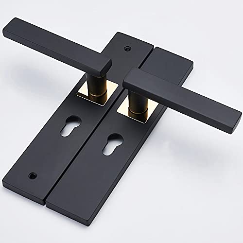 Serrure de porte interieur chambre Argento poignee bois - 5