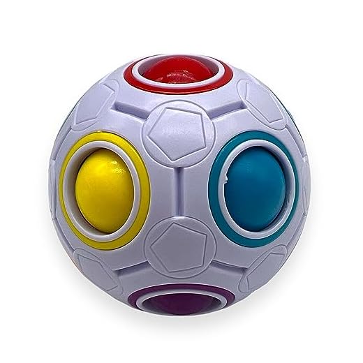 Cubo Mágico Esfera Bola Fidget Toys Puzzle Rainbow Ball Moyu Quebra Cabeça Bola Arco Iris Mágico Anti Estresse