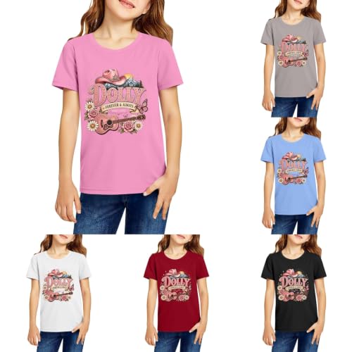 Kids Dolly Music Parton Memorial Shirt Country Music Vintage Graphic Tee | 1946-2026 Dolly Merchandise,Retro Country Queen Vintage Graphic Short Sleeve Shirt,Casual Crew Neck Memorial Fans Tops - image 1