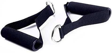 Ownsig 2Pcs/Pack Tricep Rope Cable Exercise Ftness Machine Attachments Bar Dip Station Resistance Band