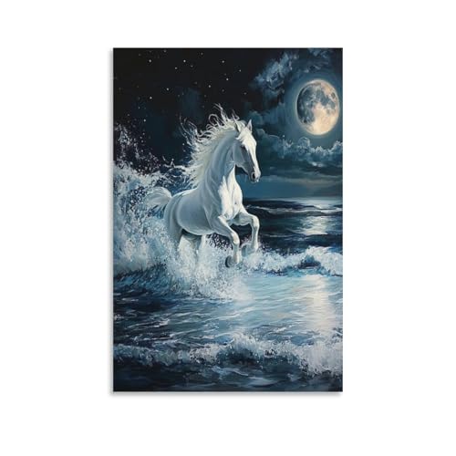 Cuadro decorativo de caballo para pasillo y comedor en formato 50x75cm