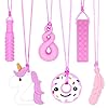 Chew Necklaces for Sensory Girls, C...
