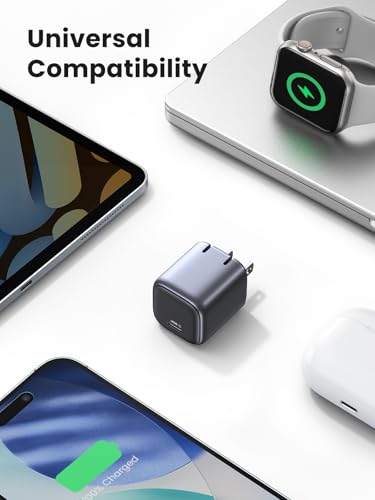 Image of UGREEN 30W USB C Charger for iPhone 17, Nexode Foldable GaN PPS Compact Fast Wall Charger Block, USB-C Power Adapter for iPhone 17 /16 /15 /14, Galaxy S26 /S25 /S24 /S23, MacBook Neo /Air, Black
