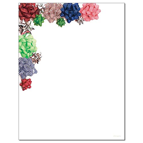 Papier à en-tête pour imprimante de qualité supérieure Bows, 25 feuilles élégantes