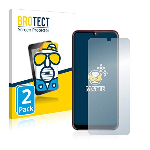 BROTECT Protector Pantalla Anti-Reflejos para Motorola Moto E6 Plus (2 Unidades) Película Mate Anti-Huellas