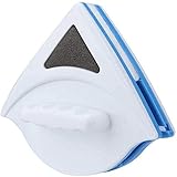 shajiahao Limpiador de Ventanas magnetico,Toallita de Doble Cara,con Cuerda Anti-caída, Limpiaparabrisas Adecuado para Ventanas Vidrio del hogar Herramientas (Azul)