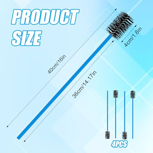 4stk Flexible Abflussbürste für Kondensatabscheider, 40cm Hochwertige Flexible Abflussbürste aus Nylon mit Weichem Bürstenkopf Entfernt Mühelos Schmutz und Hält Kondensatableiter