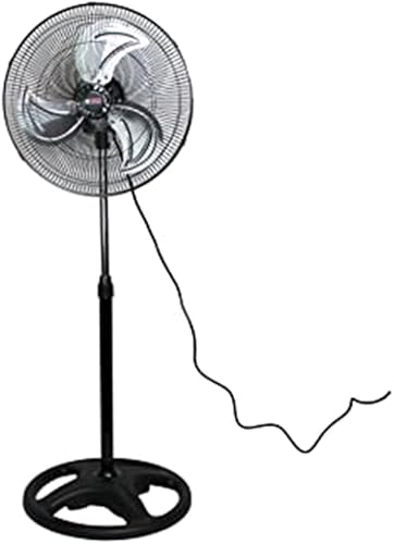 Miniatura 8 de K Tool International 77733; Ventilador de pedestal de 18 pulgadas; para uso comercial y residencial, motor de 3 velocidades, aspas anchas de