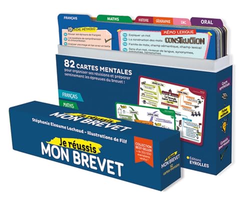 Je réussis mon brevet: 82 cartes mentales pour organiser ses révisions et préparer sereinement les épreuves brevet !