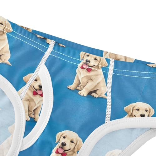 CHIFIGNO Boy Briefs Cute Dog Blue Toddler Boy Underwear Printed Cotton Briefs Underwear4