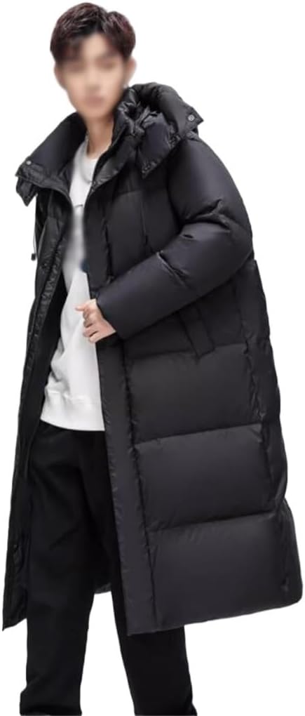 Removable Hooded Extremely Cold Coat Especially Thick Down Jacket Man Over The Knee Long In Winter