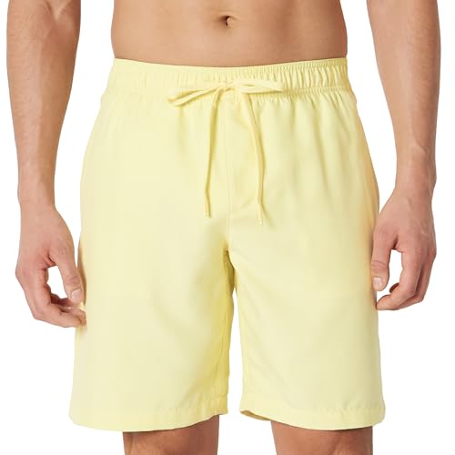Image of Amazon Essentials Men's 9 inch Swim Trunks with Mesh Lining, Pockets, Drawstring Closure