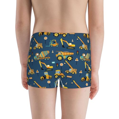 Boys' Cotton Boxer Brief Soft Underwear-Modern Excavator3