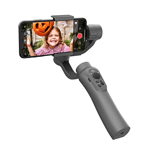 CINEPEER Phone Gimbal, 3-Axis Gimbal Stabilizer for iPhone 12/11/X/XS, Samsung Android Phone, ZY Play App Support, Smooth Video Gimbal - Gray - CINEPEER C11