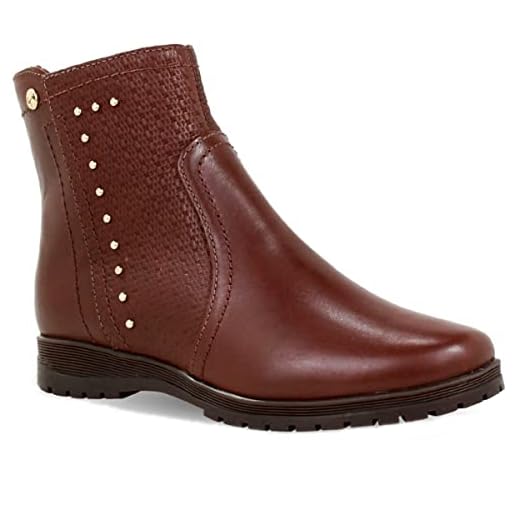 Bota Bottero de Couro Cano Curto feminina 346702