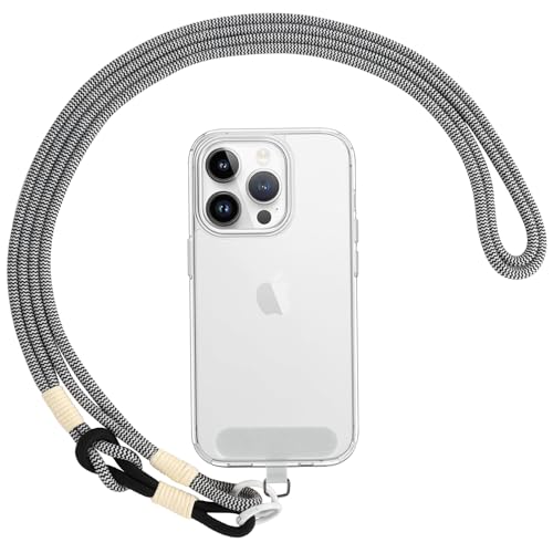 Gkaopi Cordino per Cellulare Cordino per Telefono Universale Regolabile e Rimovibile Cordino Tracolla da Collo con Patch Cordino Antifurto Applicabile a Tutti i Smartphone (Rosso, Taglia unica