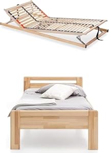 WOODLIVE Paul Massivholz-Bett Kernbuche 180 x 200 cm