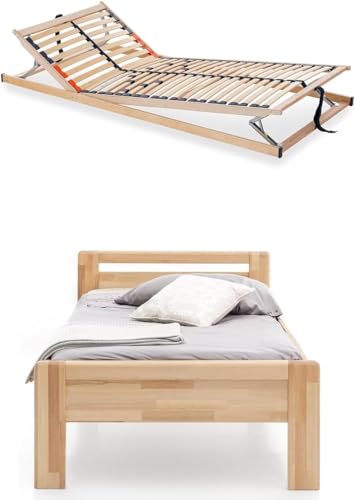 WOODLIVE Paul Massivholz-Bett Kernbuche 180 x 200 cm