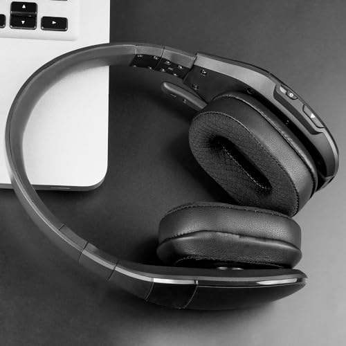 SOULWIT Siatkowe pokrowce nauszników zastępcze do zestawu słuchawkowego Bluetooth BlueParrott B450/S450(450XT 450 XT) z formowaną i izolacją akustyczną