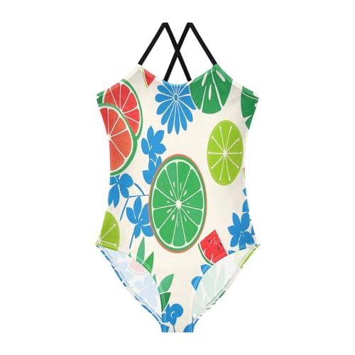 Summer Style Lemon Watermelon fashionGirls Swimsuit Bathing Suits for Teens Beach Swimwear Traje de ba?o para ni?as 9-10 a?os 7-8t