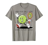 Balle de tennis amusante assortie avec citation d'as.