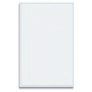 Better-Office-Products-Graph-Paper-Pad-17-x-11-50-Sheets-Blue-Line-Border-Blueprint-Paper-Double-Sided-White-4×4-Blue-Quad-Rule-Easy-Tear-Sheets-Grid-Paper-Graph-Paper