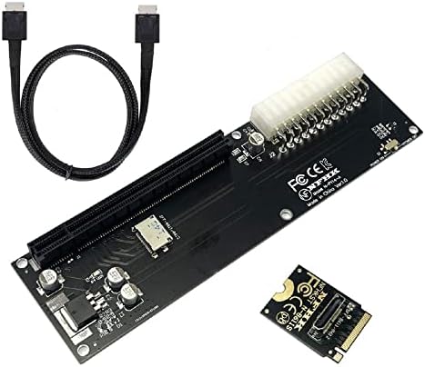 xiwai Oculink SFF-8611 Data Cable, PCI-E 3.0 Card - PCI Express M.2 M-Key to SFF-8612 Host Adapter for GPD Win Max2 External Graphics Card & SSD