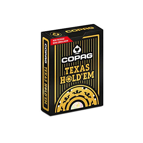 Baralho Poker Texas Hold'em Naipe Grande - Dourado - Copag