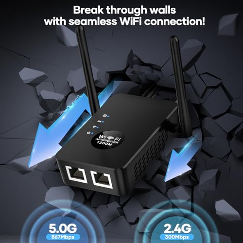 1200Mbps Dual Band (5GHz/2.4GHz) WiFi Extender by GZAMOF - Image 5