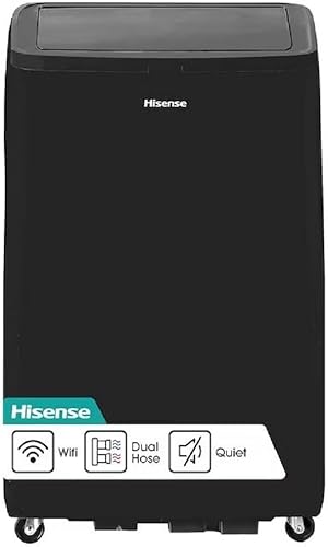 Miniatura 9 de Hisense 10,000-BTU DOE Inverter 115V 550-sq ft gris Wi-Fi portátil aire acondicionado con control remoto