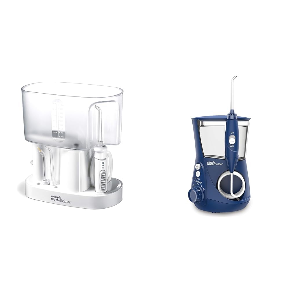 Waterpik Water Flosser Classic Professional WP 72 Countertop Oral Irrigator White Aquarius Water Flosser Professional for Teeth Gums