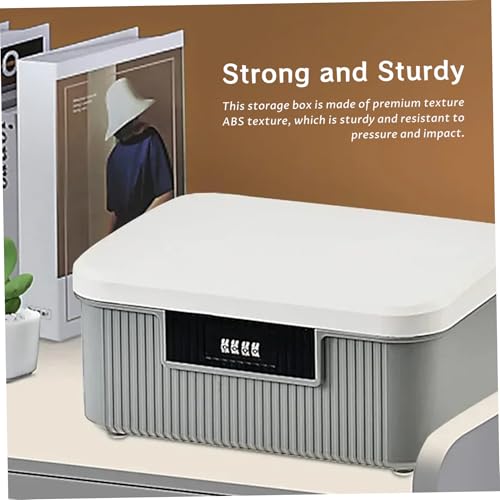 Boîte de rangement verrouillable avec serrure avec code et plateau amovible compacte - 6