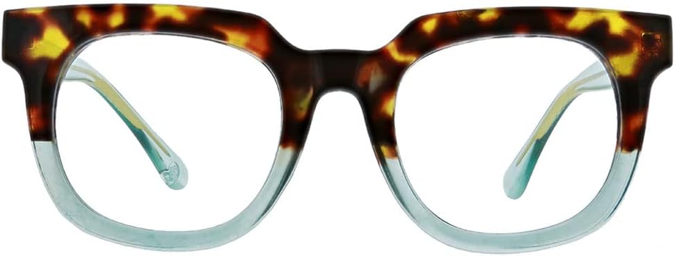 Peepers by PeeperSpecs womens Oprah's Favorite Things Showbiz Square Blue Light Blocking Reading Glasses