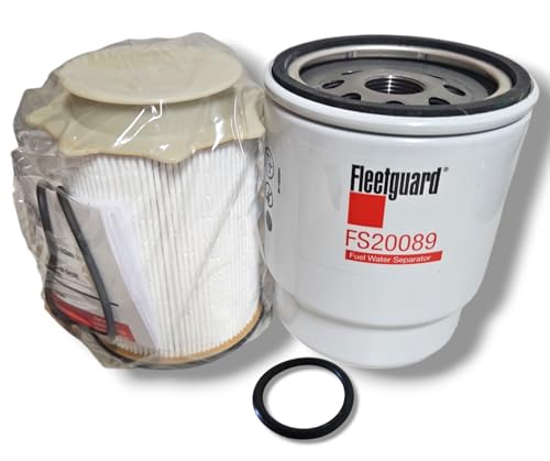 FS53000 & FS20089 Filter Kit Compatible with Dodge Ram 6.7L Diesel 2013-2018 2500 3500 4500 5500 Replace P551833 68197867AB 68065608AB 68065608AA FS43255